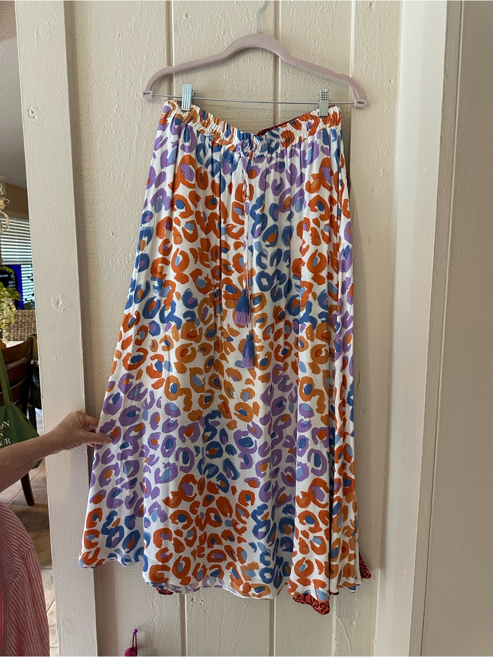 NEW GORGEOUS FARM RIO FULL MULTI COLOR PULL ON SKIRT! M